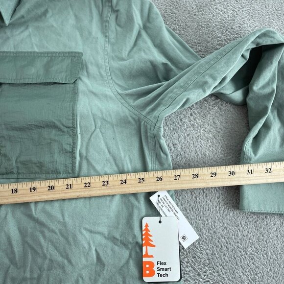 Bass Outdoor XXL Stretch Worker Shacket Lily Pad Green Flex Smart Tech NWT 4167 - Picture 9 of 12